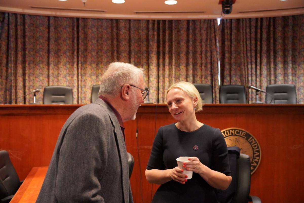 Spartz Hosts Town Hall in Delaware County, IN Representative Victoria