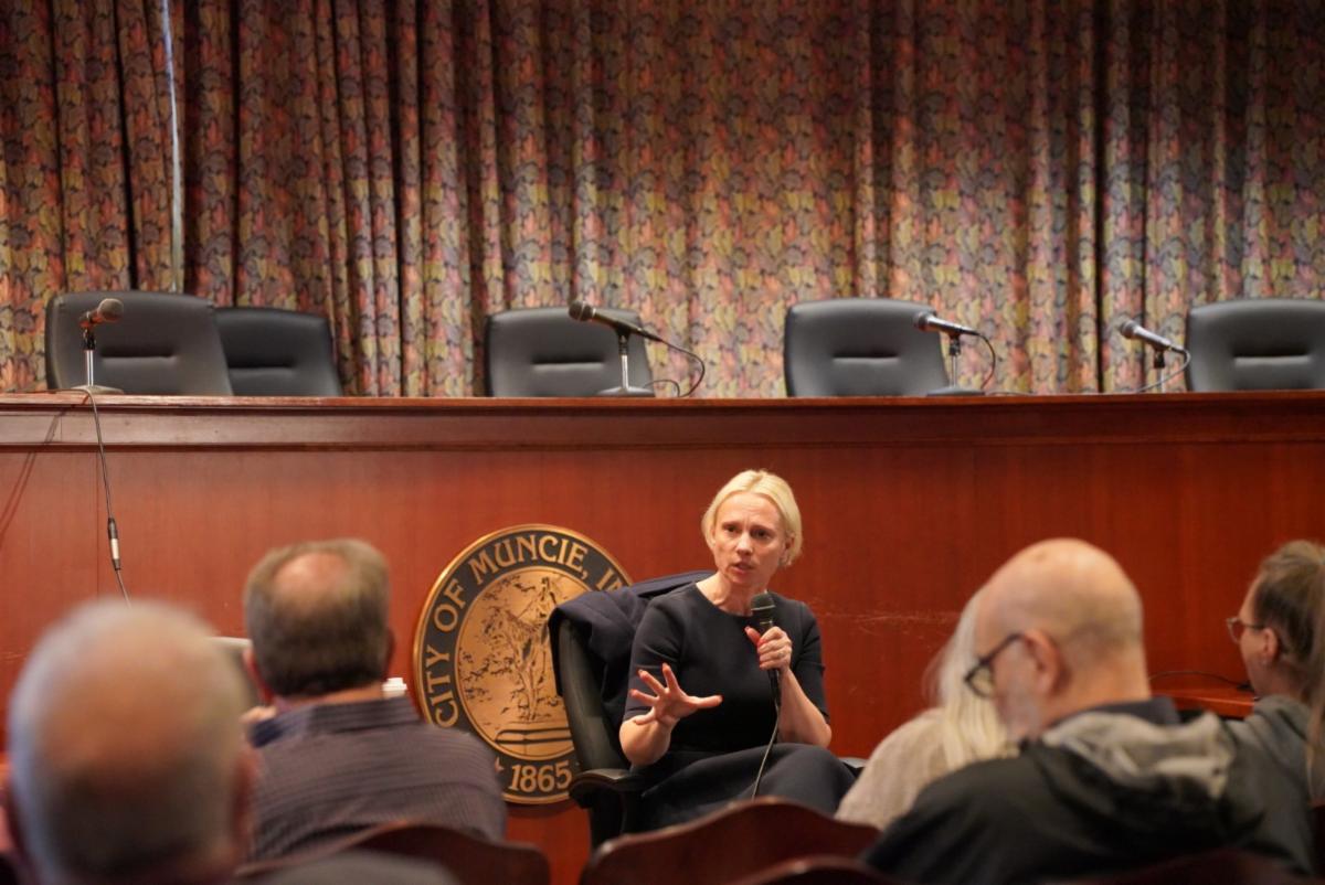 Spartz Hosts Town Hall in Delaware County, IN Representative Victoria