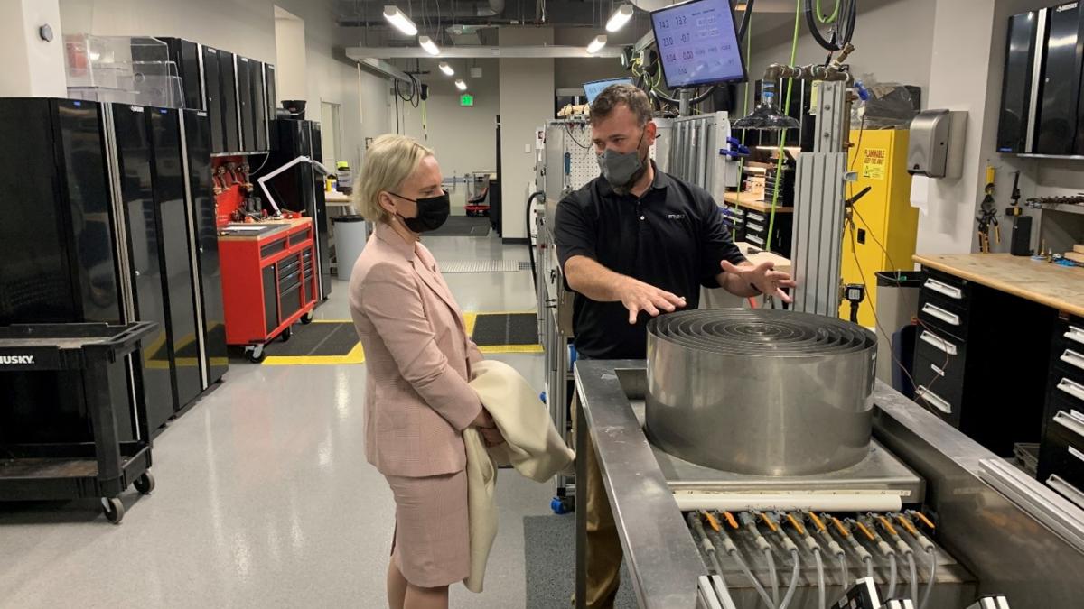 Rep. Spartz tours the Delta Faucet Company Headquarters
