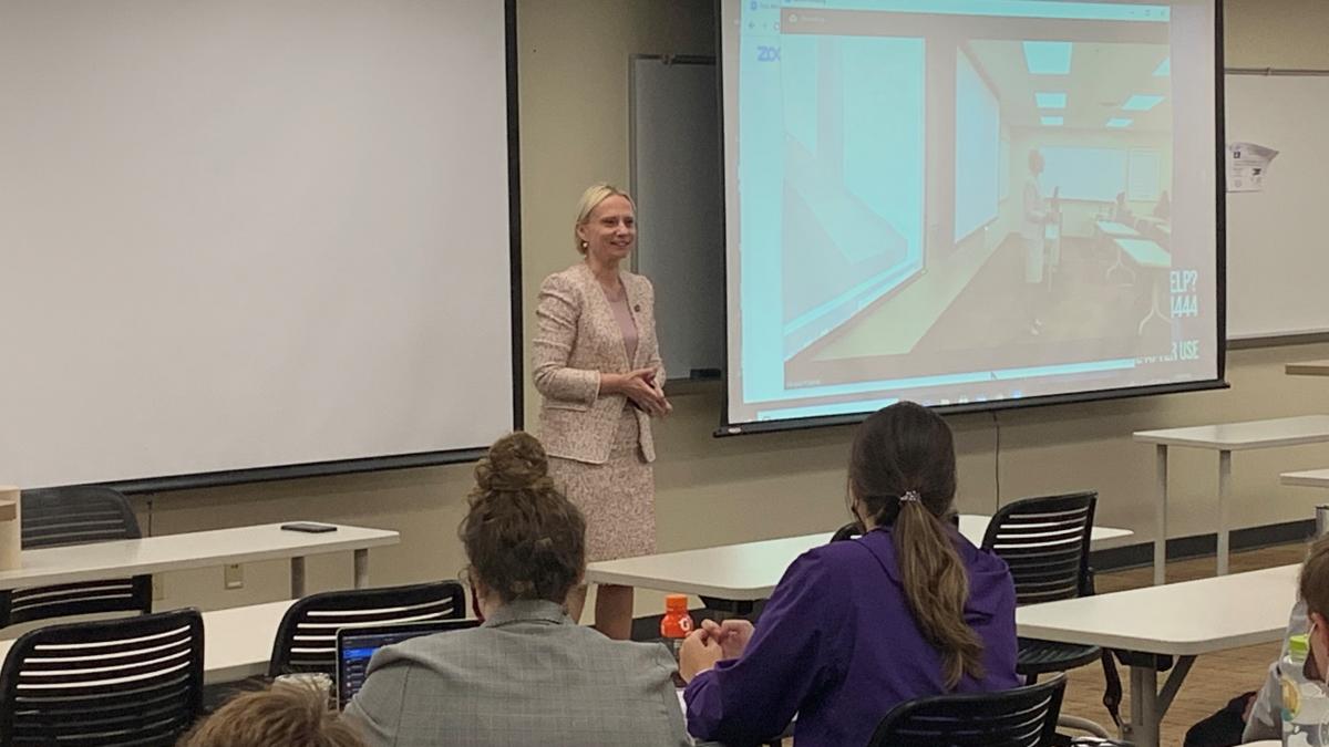 speaking to class