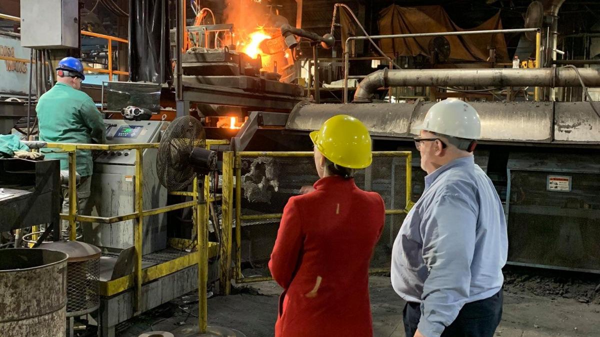 tour at Atlas Foundry in Marion, IN