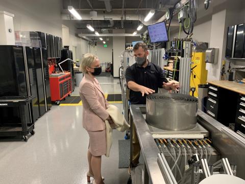 Rep. Spartz tours the Delta Faucet Company Headquarters
