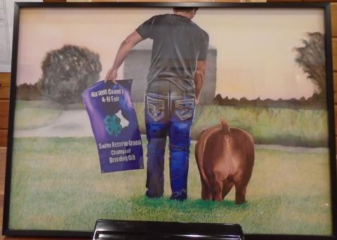 2021 Congressional Art Competition Winner, ‘Champion Perspective’ by Jackson Manwell, 12th Grade, Madison-Grant Jr/Sr High School
