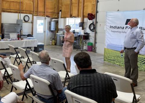 speaking to Farm Bureau members