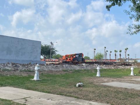Construction stopped on border wall through executive order.