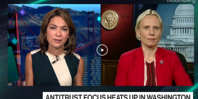 Side-by-side of Rep. Spartz with Emily Chang